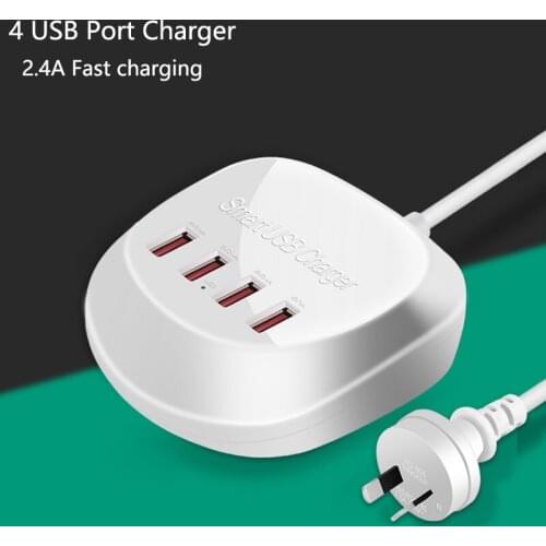USB charger for phone tablets universal multi fast charger for huawei samsung mini charging station for xiaomi eu us uk au plug