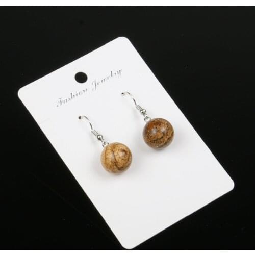 New Hot Wholesale 20 Color Earrings Jewelry For Women 2020 Ladies Handmade Natural Stone Drop-shaped Earrings Quartz Stone Stud