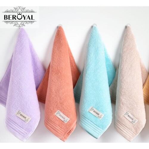 Beroyal Brand 2019 Hand Towel - 6PC/Lot 34*74cm 100% Cotton Face Towels Quick-Drying Cheap Towel Hair Salon Towel Toalha