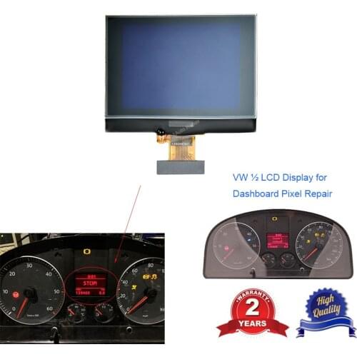 NEW LCD DISPLAY SCREEN SPEEDOMETER INSTRUMENT CLUSTER FOR VW GOLF 5 PASSAT SEAT SKODA