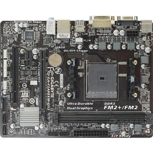 Original motherboard for Gigabyte GA-F2A88XM-DS2 DDR3 Socket FM2 FM2+ 64GB A88X F2A88XM-DS2 Desktop motherboard Free shipping