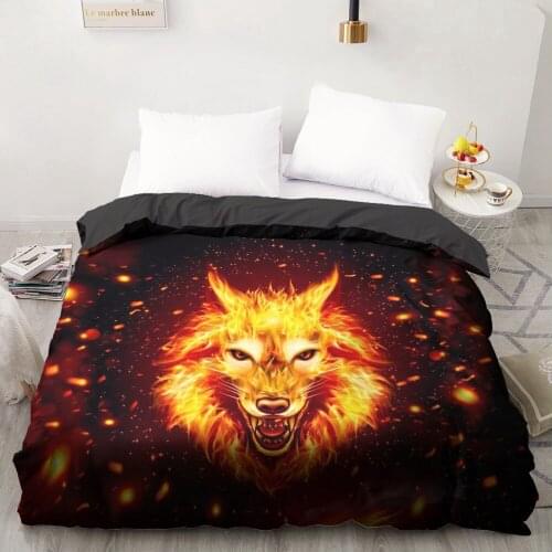 1 Pcs 3D Printed Black Series Wolf Duvet Cover 240x220 King Size Printing NO Pillowcases And NO Sheets Home Textiles Comforter