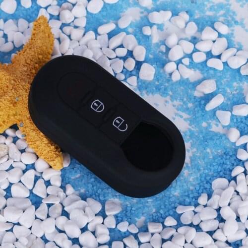 Portable Silicone key cover Case set shell skin 3 Buttons Folding Flip Remote Control Keychain Key Rings Protector Skin Cover