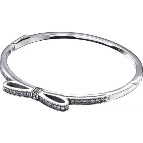 Simple Fashion Hot Selling Bow Set White Crystal Parent-Child Bracelet