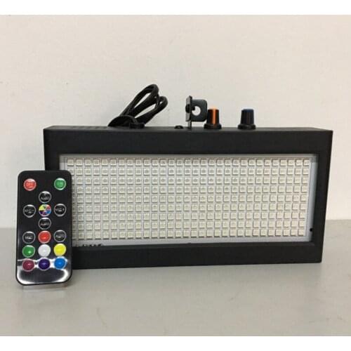 Remote Control RGB Strobe Light 270/180 LED DJ Strobo Projector Sound Party Light Flashing Stage Lighting Effect For Home Party