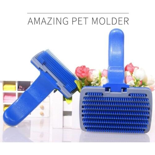 Amazing Pets Hair Remover Dog Strong ABS Comb Brush For Bath Grooming Clean Fur Loose Knot Pets Supplier Comb Original Package