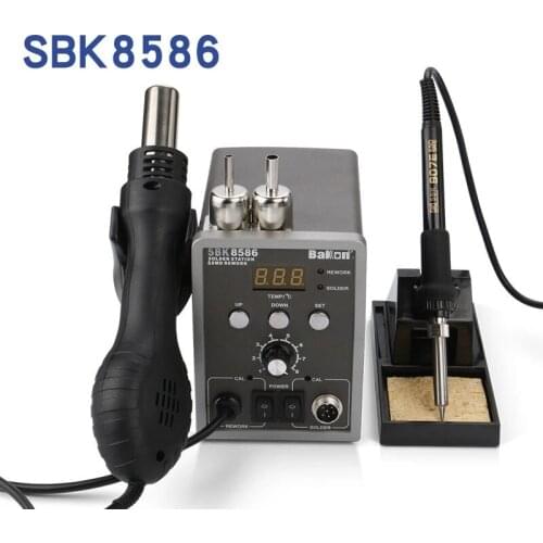 Desoldering Station Hot Air Gun Welding Table 2 In 1 Thermostatic Constant Temperature Digital Display Station SBK8586