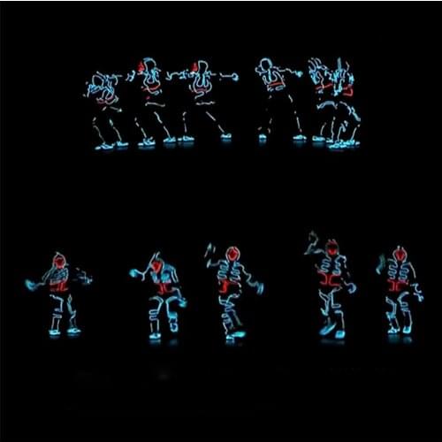 Luminous Costumes Halloween LED Suits Illuminated Glowing Hooded Men EL Clothes Dance Fashion Talent Show LED Light Clothing