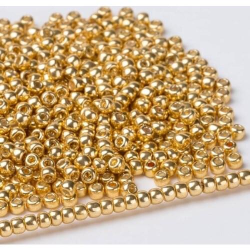 Taidian 2.0MM Round Toho Bead 11/0 Galvanized Starlight Matellic Plated Color DIY Jewelry Finding 5grams/lot About 500pieces