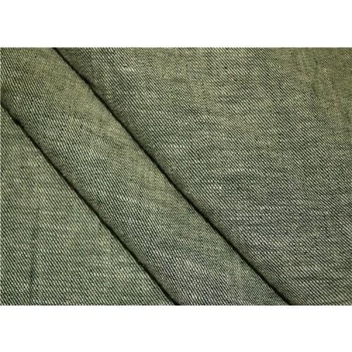 Natural toward a grey yarn dyed natural hemp fabric manual cloth shirt dress trousers / 1 m