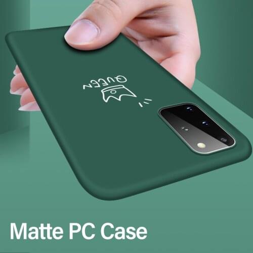 Ultra-thin Colorful Matte Hard PC Phone Case For Samsung Galaxy S20 S10 E 5G S9 S8 Note 20 10 9 8 Plus Cute Frosted Cover