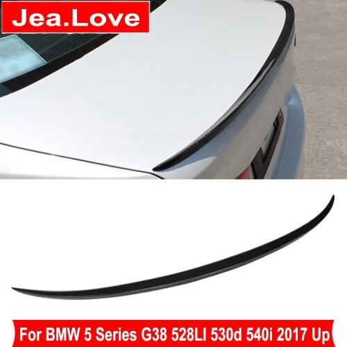 Real Carbon Fiber Rear Trunk Wing Back Spoiler Car Modification Kit Parts For BMW 5 Series G30 G38 528LI 530d 540i M5 2017 Up