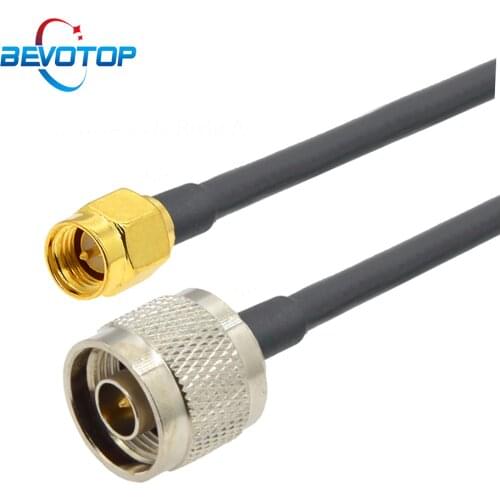 1PCS RG58 N Type Male / Female to SMA Male Plug RF Adapter Coaxial Cable Pigtail RG-58 Extension Cord Jumper 15CM 50CM 1M 2M 5M