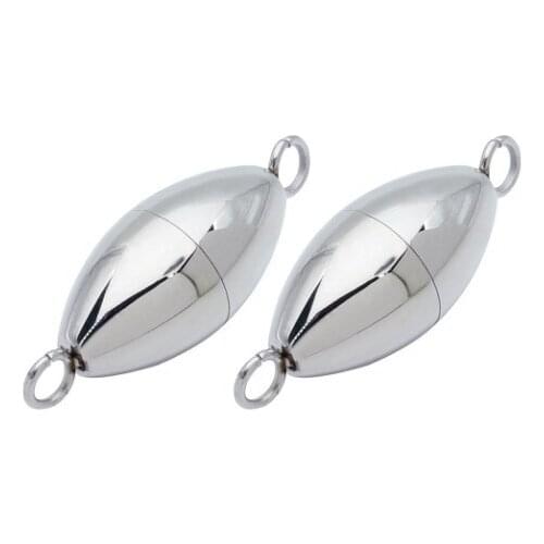 2pcs/lot 9*26mm End Clasp Strong Magnetic Clasps jewelry clasps For Bracelet Leather Cord Bracelet Connectors For Jewelry Making