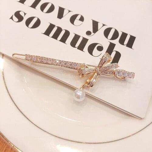 Cute Bow Tie Clip Temperament Pendant Side Clip Bangs Top Clip Girl Frog Buckle Clip Clip Accessories for Women