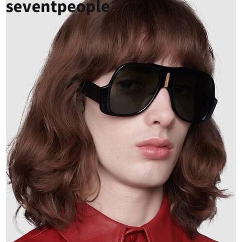 2021 Fashion Retro Round Sunglasses Women Personalized Oversized Vintage Oval Sun Glasses For Female Trendy Big Frame Eyeglasses