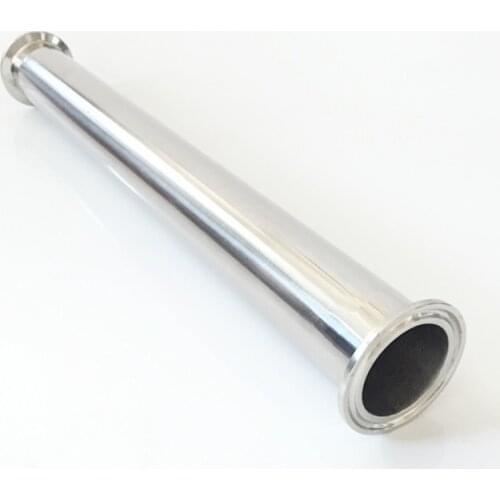 25mm OD 304 Stainless Steel Pipe Sanitary Spool Tube Length 500mm For Homebrew Fit 1.5" Tri Clamp