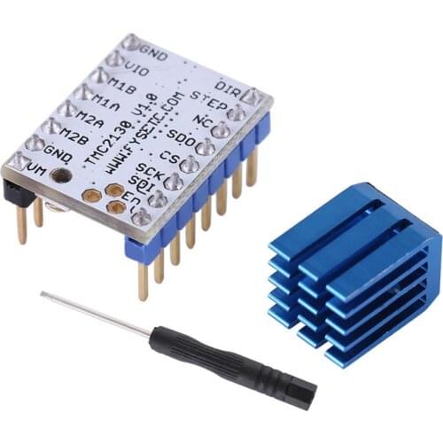 4PcsTMC2130 Driver Mute Stepper Motor Driver Stepstick Power Tube Built-in Driver Current 1.4A Peak Current 2A Replace TMC2100