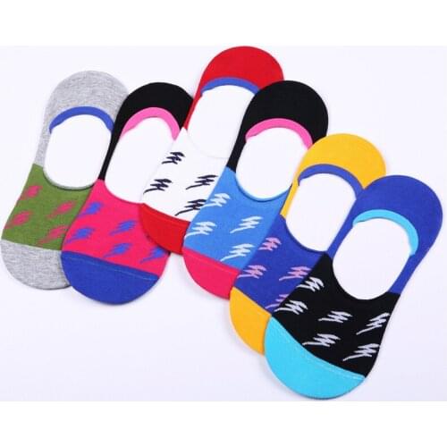 6 Pairs/Lot New Men Invisible Socks Men Sock Slippers Silicone Soft Breathable Sweat absorpt Anti-skid Colored Summer Socks