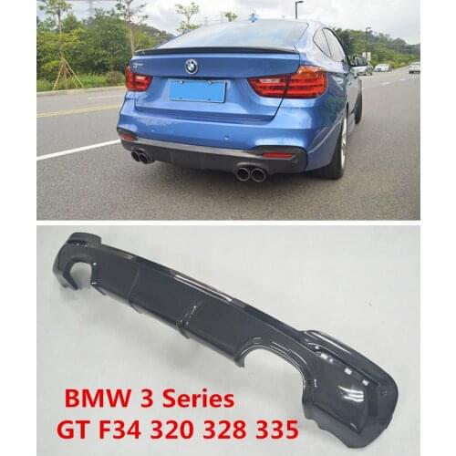 Car Carbon Fiber Rear Lip Spoiler For BMW 3 Series GT F34 320 328 335 2014.2015.2016.2017 Bumper Diffuser Auto Accessories
