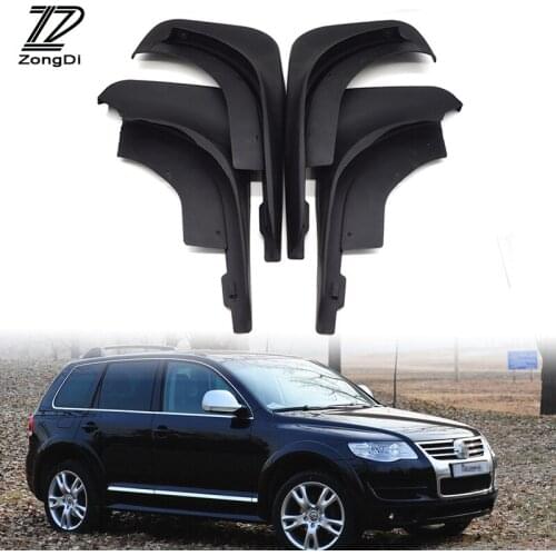 ZD Car Mudflaps Fit For VW Touareg Mk1 2008 2009 2010 Facelift Volkswagen Mudflap Accessories Front Rear Mudguards fenders