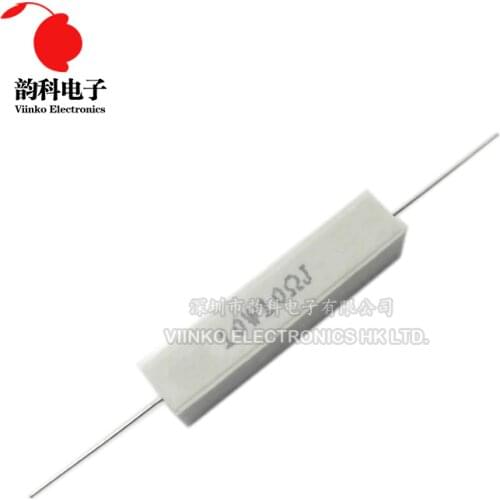 1pc 10W 5% Cement Resistor Power Resistance 0.1 ~ 10K 0.1R 0.5R 10R 50R 0.22 0.33 0.5 1 2 5 8 10 15 20 25 30 100 1K 2K 3K ohm