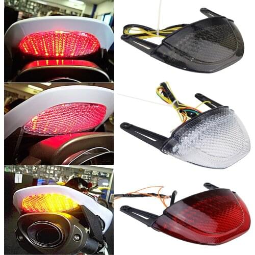 For Honda CBR600RR CBR 600 RR 2007 2008 2009 2010 2011 2012 Smoke Clear Rear Tail Light Brake Turn Signal Integrated LED Light