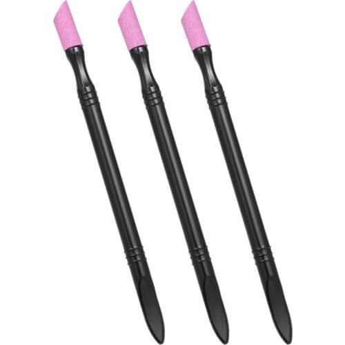 Quartz Grinding Rod Nail Art Double-end Quartz Polished Pen Cuticle Pusher Reusable Trims Excess Cuticles Nail Art Tools