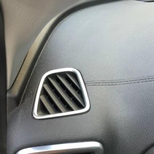 Chromium Styling For KIA Sportage KX5 2016 2017 Interior Upper Air Condition Vent Outlet Cover Trim Car Styling Accessories