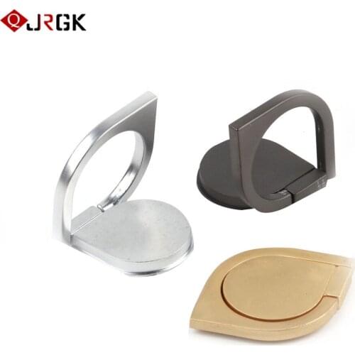 JRGK mobile phone holder stand Universal ring for phone Black cell phone support smartphone Finger Ring Holder Rotating metal