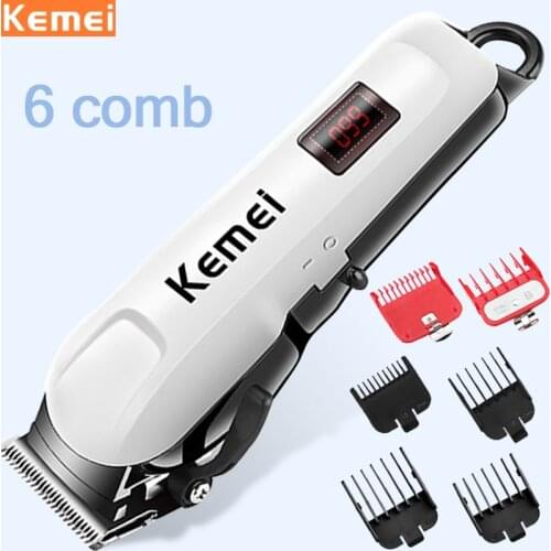 Kemei Hair Clipper for men professional electric hair trimmer beard trimer hair cutting machine rechargeable Cordless haircut