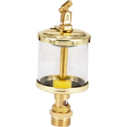 1/2" BSP Male x 2" Outer Diameter Brass Sight Gravity Drip Feed Oiler Lubricator Oil Cup For Hit Miss Engine