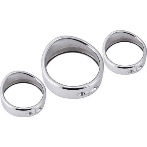 Motorcycle 4.5" Auxiliary light Visor Trim Ring 7'' Headlight Trim For Harley