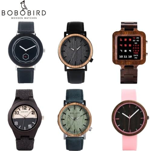 BOBO BIRD Mens Watches Wood Man Watch For Men Quartz Wristwatches Women Watch Wooden Timepiece Custom Anniversary Gift