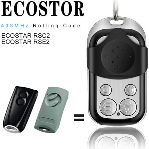 ECOSTAR RSE2 RSC2 433MHz rolling code garage door remote control HORMANN Ecostar remote control garage command opener
