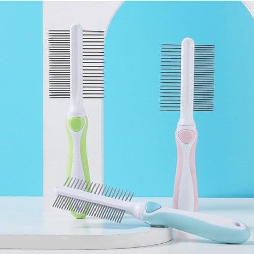 Dog Comb Tool Pet Hair Brush Dog Cat Fur Brush Base Double-Side Home Furniture Sofa Clothes Cleaning Lint Brush
