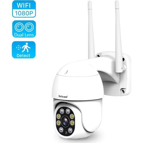 Sricam SP028 2.0MP Starlight WIFI IP Camera IP66 Waterproof Outdoor AI Human Body Detection Color Night Vision CCTV Baby Monitor