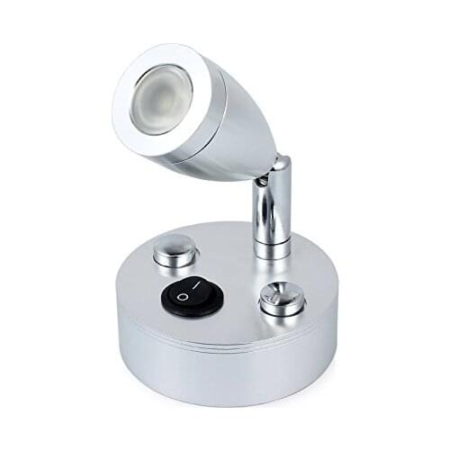 Marine Yacht RV Reading Light 3W LED 360 degree rotation wall mounted LED reading light Trailer Caravan Marine reading lamp