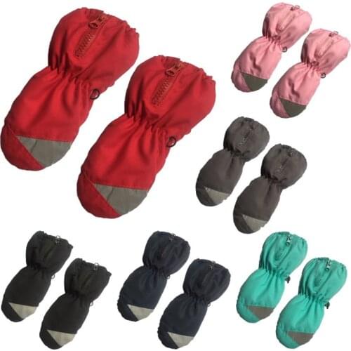 Warm Windproof Kids Ski Gloves Anti-slip Winter Snowboard Long-sleeved Mitten F3ME