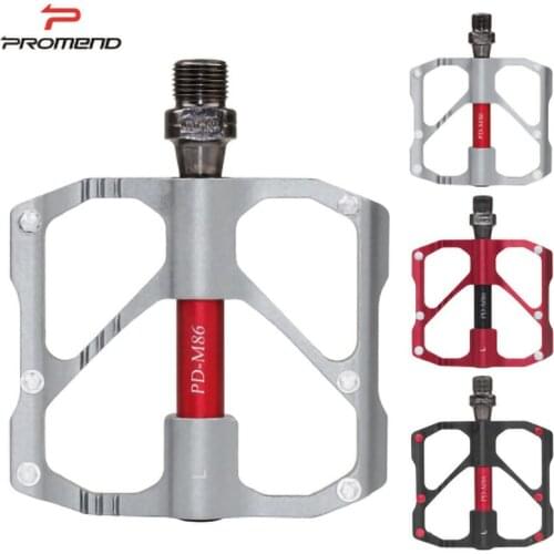 Promend 3 Bearings Bicycle Pedal Ultralight High Strength Anti-Skid Aluminum Alloy Pedal Mountain Road Bike Accessories