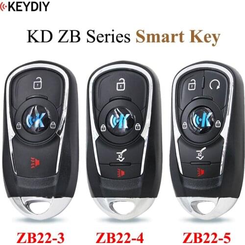 KEYDIY ZB Series Universal Smart Key ZB22-3 ZB22-4 ZB22-5 for KD-X2 Car Key Remote Replacement Fit More than 2000 Models