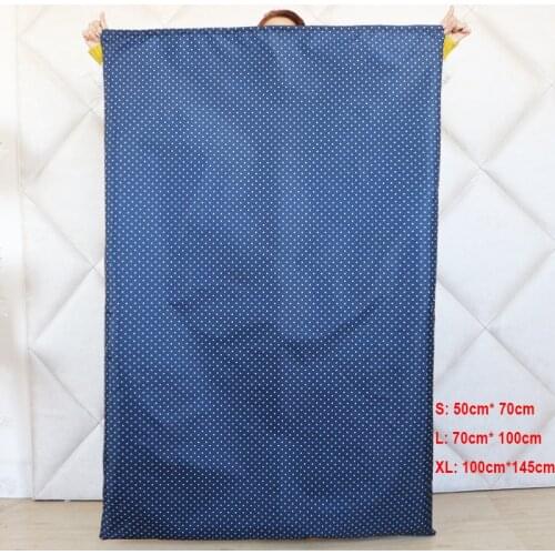 100*145CM Large Capacity Clothes Drawstring Storage Bags Organizer Thick Fabric for Comforters Blankets Bedding Closet Organizer