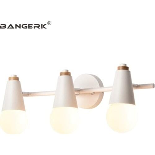 Creative Color Iron Modern Sconce Wall Light Bathroom Mirror LED Wall Lamp Loft Nordic Design Home Decor Lighting Fixtures