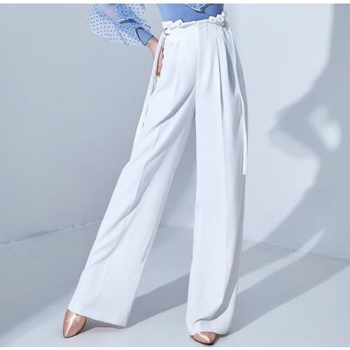 Female Summer Latin Dance Pants Training Clothes Adult Rumba Samba Performance Costume Cha Cha Tango Practice Wear YS1919