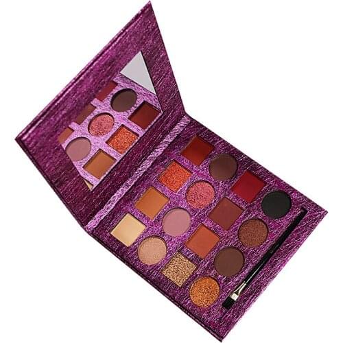 16 Color Glitter Matte Eyeshadow Palette Shimmer Shine Diamond Eyeshadow Smoky Eyeshadow Pallete Pigment Cosmetics New