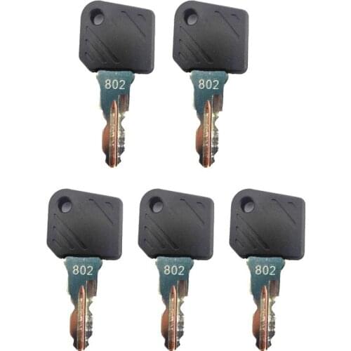 5pc Ignition Key 802 - Forklift Ant - Linde - E16 - L12 Key