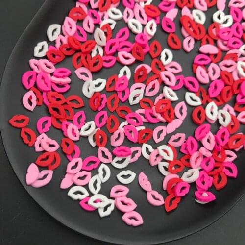 50g Lips Polymer Clay Sprinkle For Kids Diy ,Soft Clay For Craft Clay/Nail Art/Scrapbook Decoration DIY,Filler