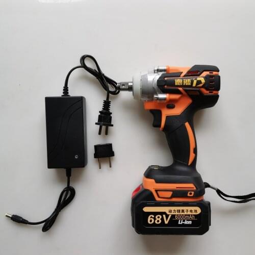 Cordless Electric Wrench Impact Socket Wrench 6000mAh Li Battery Hand Drill Installation Power Tools
