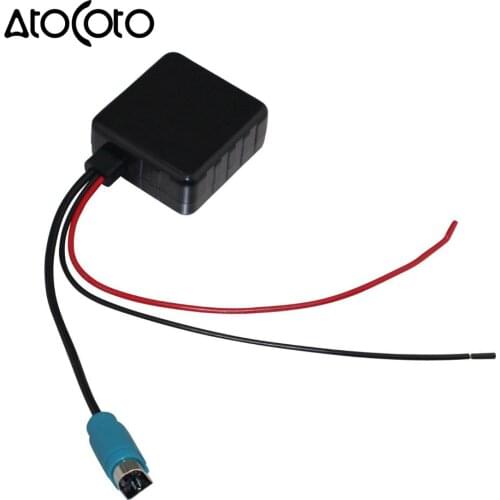 Car Bluetooth Module with Filter for Alpine CDA-9887 9856 9871 iDA-X100 Aux Cable Adapter to Smartphone Wireless Audio Input