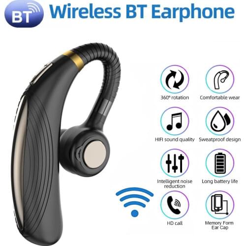 Wireless Bluetooth 5.0 Earphones Earpiece Hands-free Noise Reduction Auriculares with HD Music 45 Hours Working Time Headphones